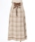 起毛チェック編上スカート