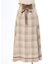 起毛チェック編上スカート
