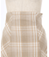 起毛チェック編上スカート
