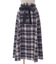 起毛チェックフレアスカート