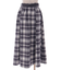起毛チェックフレアスカート