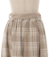 起毛チェックフレアスカート