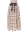 起毛チェックフレアスカート