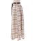起毛チェックフレアスカート