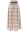 起毛チェックフレアスカート