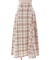 起毛チェックフレアスカート