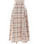 起毛チェックフレアスカート