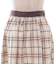 起毛チェックフレアスカート