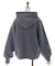 ランダム刺繍ニットフーディー