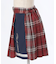 ラメ刺繍配色チェックスカパン