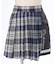 ラメ刺繍配色チェックスカパン