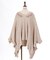 花刺繍イレヘムニットポンチョ