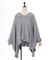 花刺繍イレヘムニットポンチョ