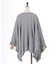花刺繍イレヘムニットポンチョ