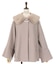 ウールライクフレア袖コート