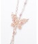 薔薇装飾蝶々ネックレス