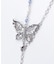 薔薇装飾蝶々ネックレス