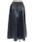 合皮素材フレアスカート