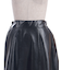 合皮素材フレアスカート