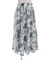 チュール重ね花柄スカート
