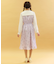 すみれ柄セーラー襟ワンピース