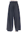 ストライプ切替ワイドパンツ