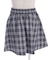 ロゴリボンチェック柄スカパン