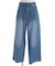 ワイドストレートデニムパンツ