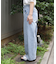 ワイドストレートデニムパンツ