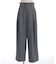 ツータックセミワイドパンツ
