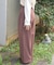 ツータックセミワイドパンツ