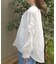 フリル袖ロングシャツ