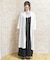 シフォンロングカーデ