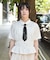 ネクタイ付シャーリングシャツ