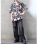 レトロステンドグラス柄シャツ