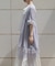 チュールフリル楊柳ガウン