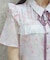 花柄フリルシアーブラウス