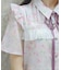 花柄フリルシアーブラウス