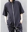 椿スタンド襟ＺＩＰシャツ