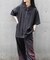 椿テーラー襟ＺＩＰシャツ
