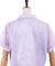 肩ジップシアー袖短丈ブラウス