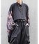 和ネオンプリント和袖シャツ