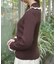 バイカラーフリルローズニット
