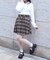 レース×バイカラーニットポロ