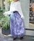 スノー・ローズ柄スカート