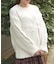 リボン編みロングニット