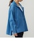 フード付きデニムシャツ（長袖）