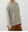フェイクレイヤード 長袖Tシャツ