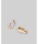 スクエアフープピアス