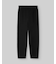 ポンチローマニットのブラックパンツ